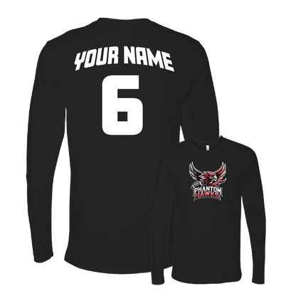 MVPW Phantom Hawks - Long Sleeve Tee (with Personalized Jersey Back)