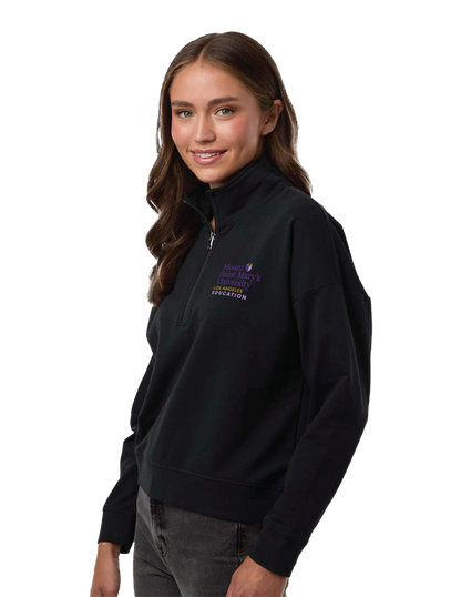 MOUNT SAINT MARY'S UNIVERSITY - Womens Bundle (Polo + Quarter Zip Sweatshirt)