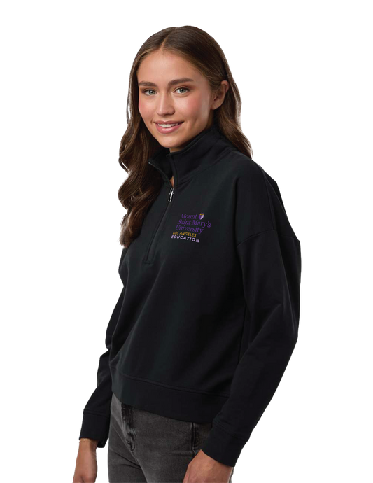 MOUNT SAINT MARY'S UNIVERSITY - Womens Bundle (Polo + Quarter Zip Sweatshirt)