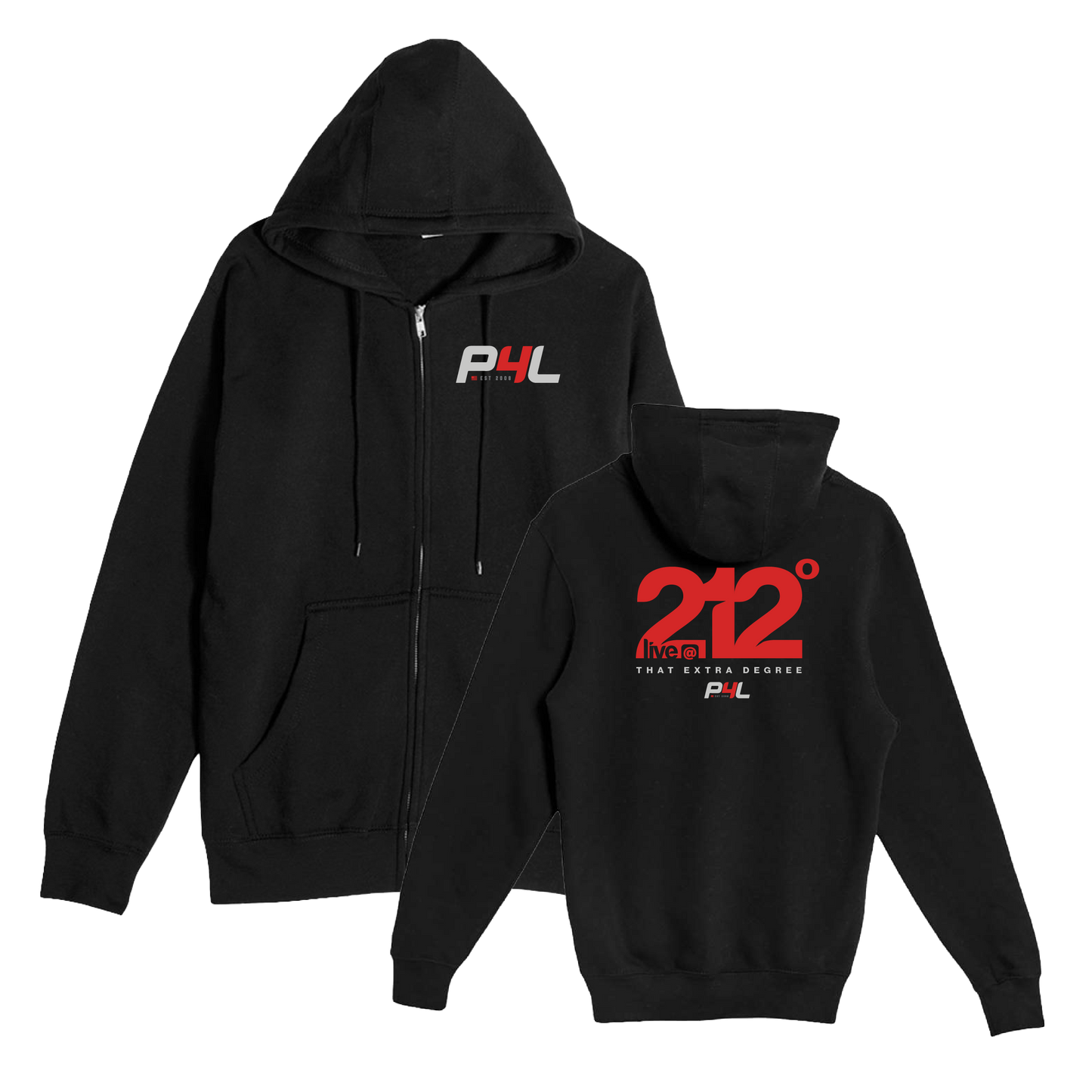 P4L - 212 Degrees - Zip Up Hoodie