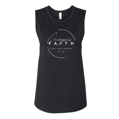 P4L - Courageous Faith - Women's Muscle Tank