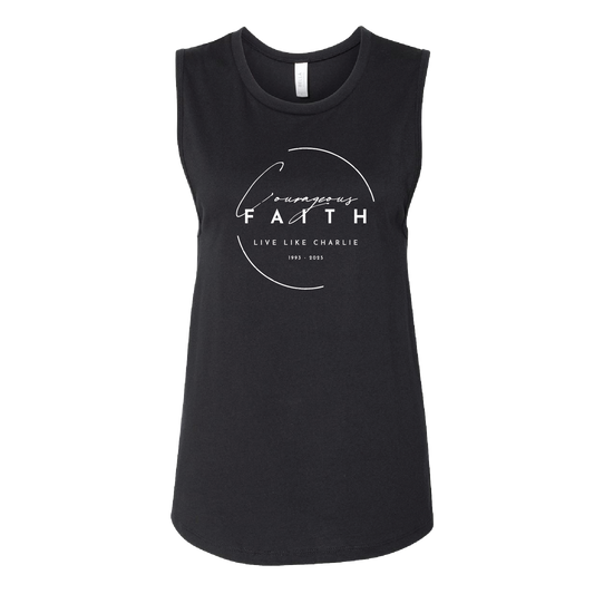 P4L - Courageous Faith - Women's Muscle Tank