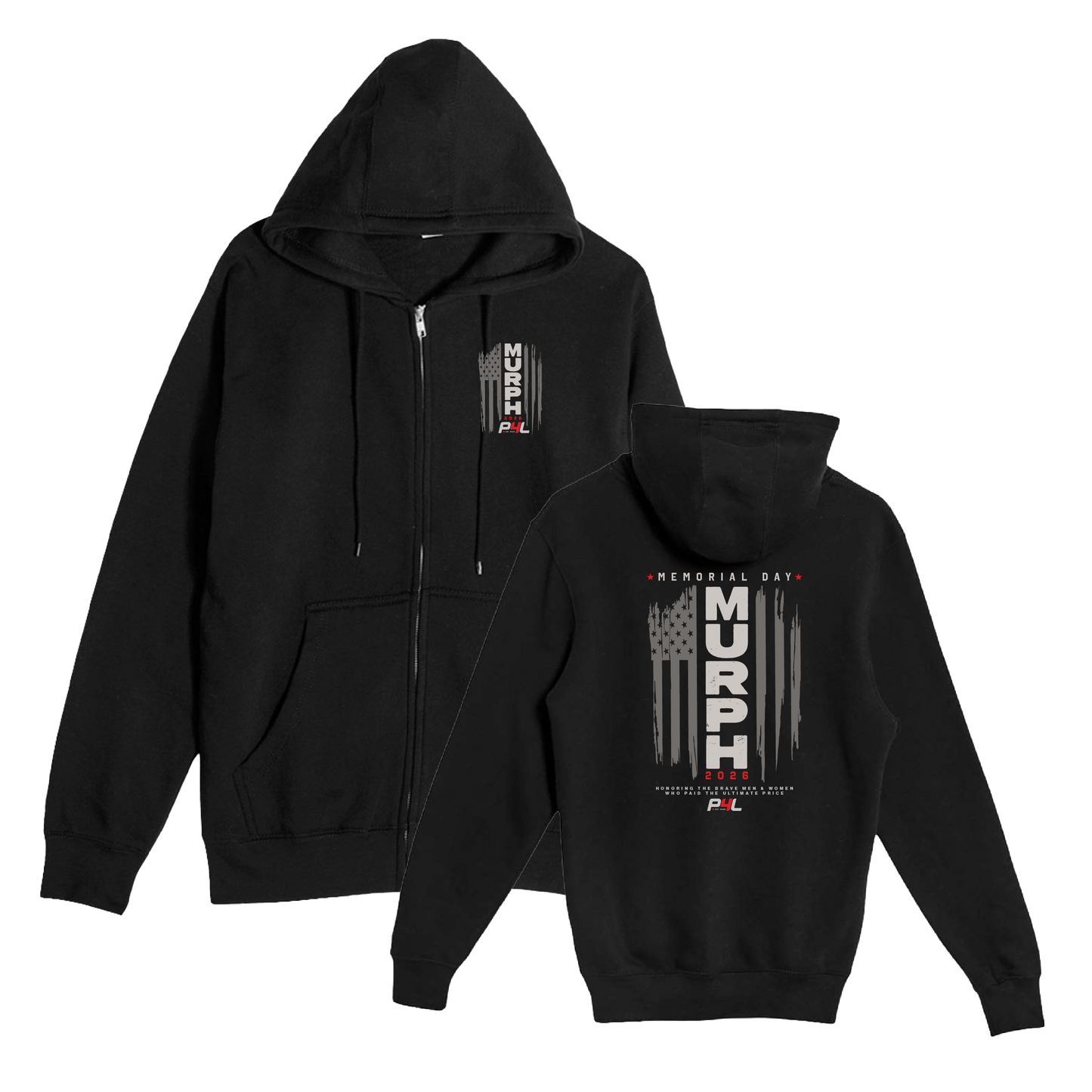 P4L - Murph 2026 - Zip Up Hoodie