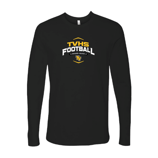 TVHS FOOTBALL - Gridiron Shield - Long Sleeve Tee (Optional: Add Team Roster)