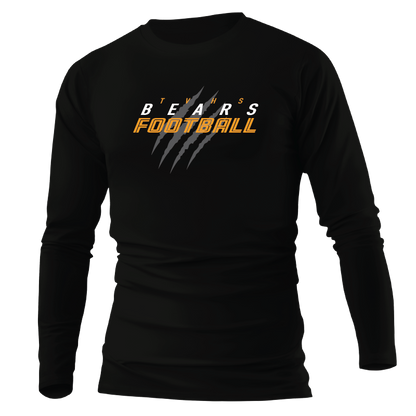TVHS FOOTBALL - Bear Claw - Long Sleeve Tee (Unisex)