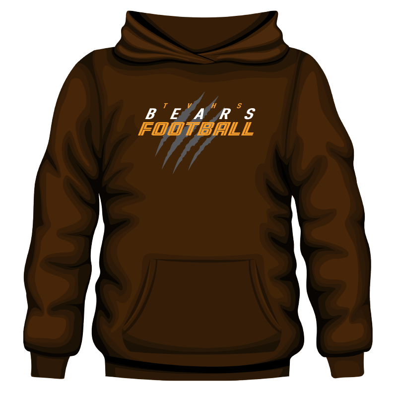 TVHS FOOTBALL - Bear Claw - Pullover Hoodie