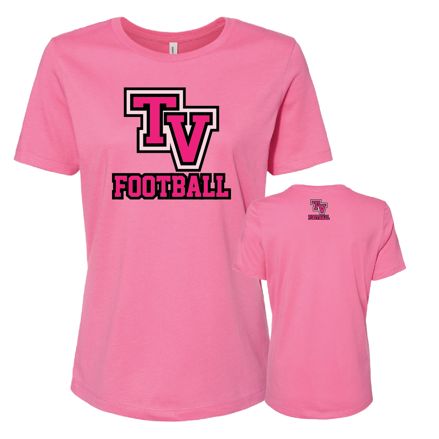 TVHS FOOTBALL - (Big TV) - Women's Short Sleeve Tee