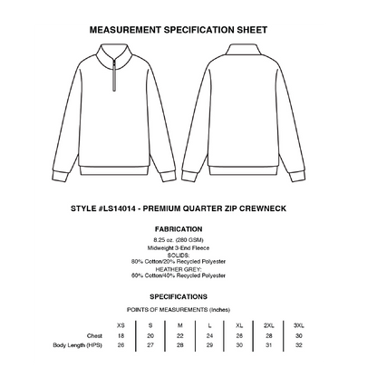 TVHS CROSS COUNTRY - Quarter Zip Sweatshirt