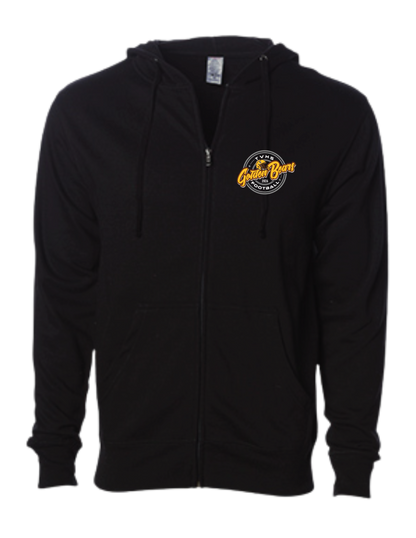 TVHS FOOTBALL - (Friday Night Gold) Zip Up Hoodie (Adult Unisex)