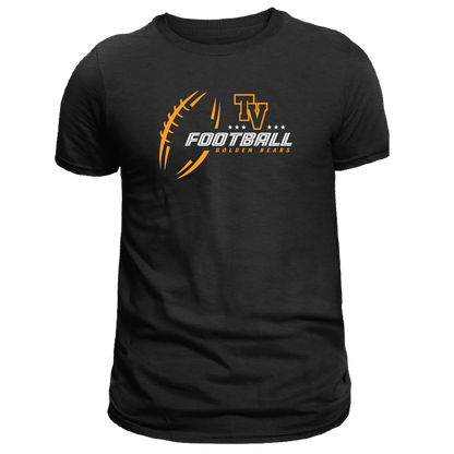TVHS FOOTBALL - Sketch Ball - Men's Tee (Optional: Add Team Roster)