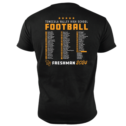 TVHS FOOTBALL - Sketch Ball - Men's Tee (Optional: Add Team Roster)