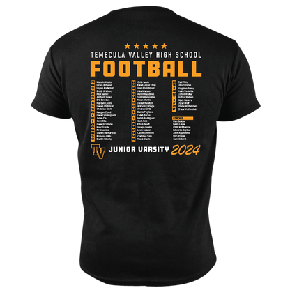 TVHS FOOTBALL - Sketch Ball - Men's Tee (Optional: Add Team Roster)