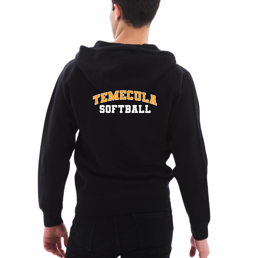 TVHS SOFTBALL (Fastpitch) - Zip Up Hoodie (Adult Unisex)