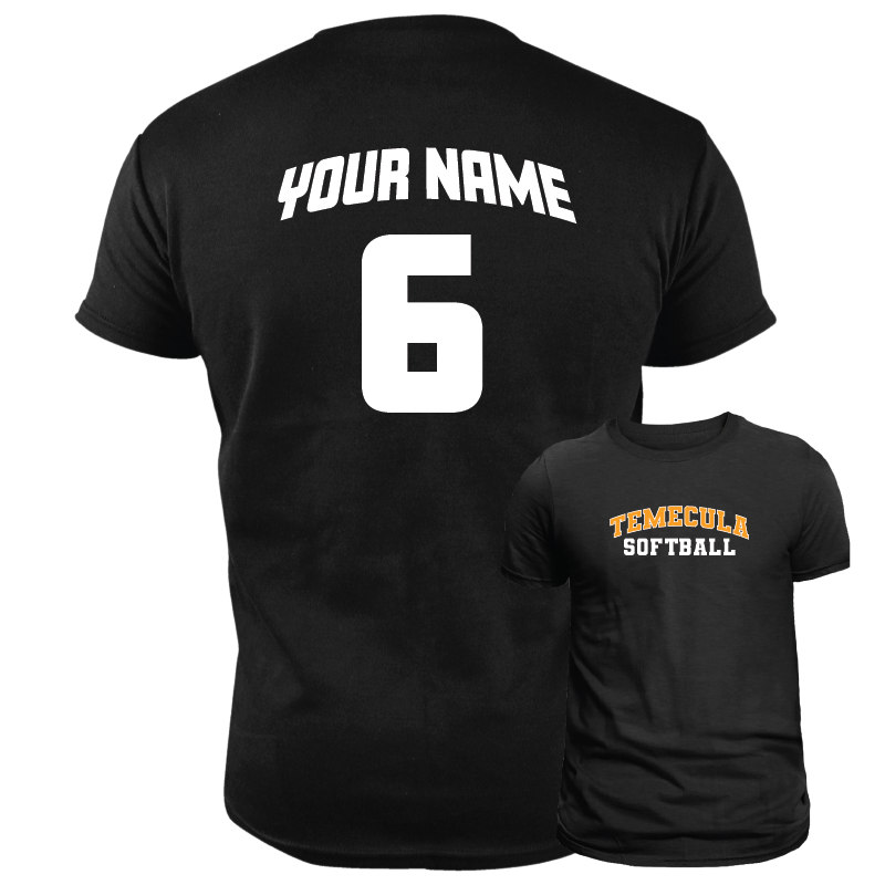 TVHS SOFTBALL (Fastpitch) - Unisex Tee (with Personalized Jersey Back)