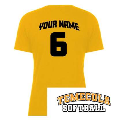 TVHS SOFTBALL (Fastpitch) - Women's Short Sleeve Tee (with Personalized Jersey Back)