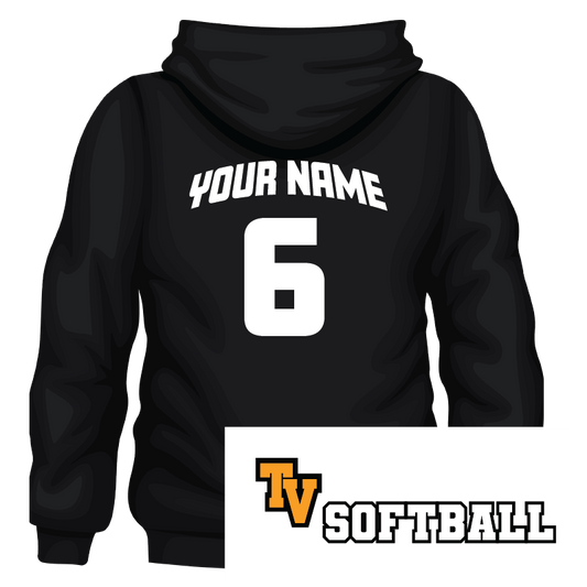 TVHS SOFTBALL (Gameplay) - Pullover Hoodie (with Personalized Jersey Back)