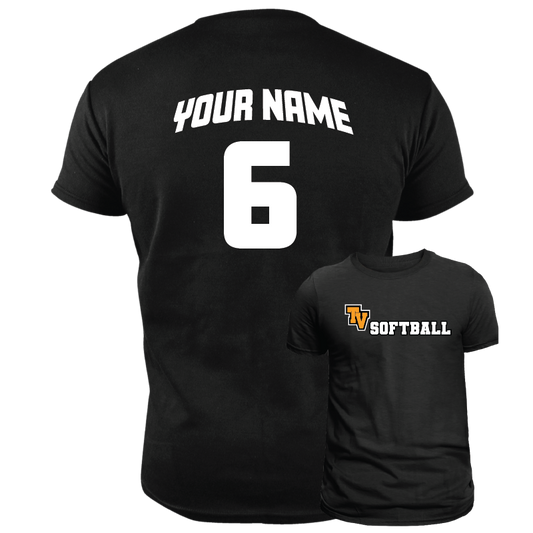 TVHS SOFTBALL (Gameplay) - Unisex Tee (with Personalized Jersey Back)
