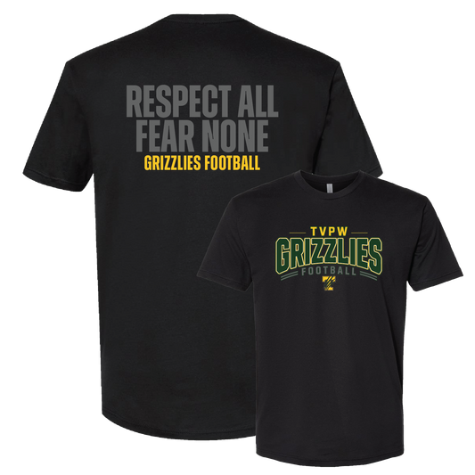 TVPW - 9U GRIZZLES FOOTBALL - (Respect) Men's Tee