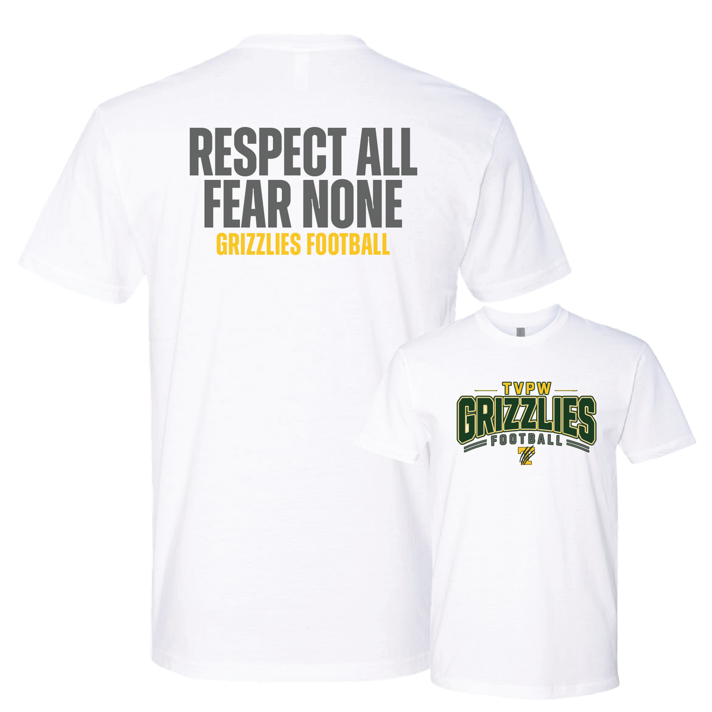 TVPW - 9U GRIZZLES FOOTBALL - (Respect) Men's Tee