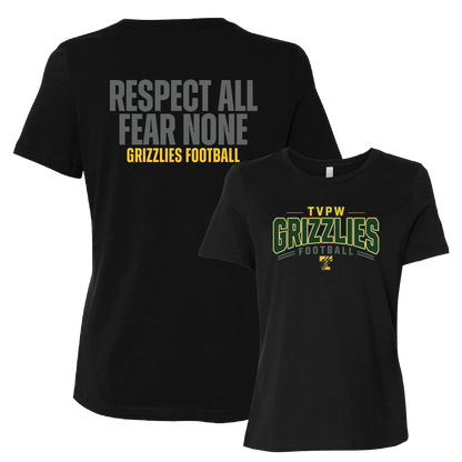 TVPW - 9U GRIZZLIES FOOTBALL - (Respect) Women's Short Sleeve Tee