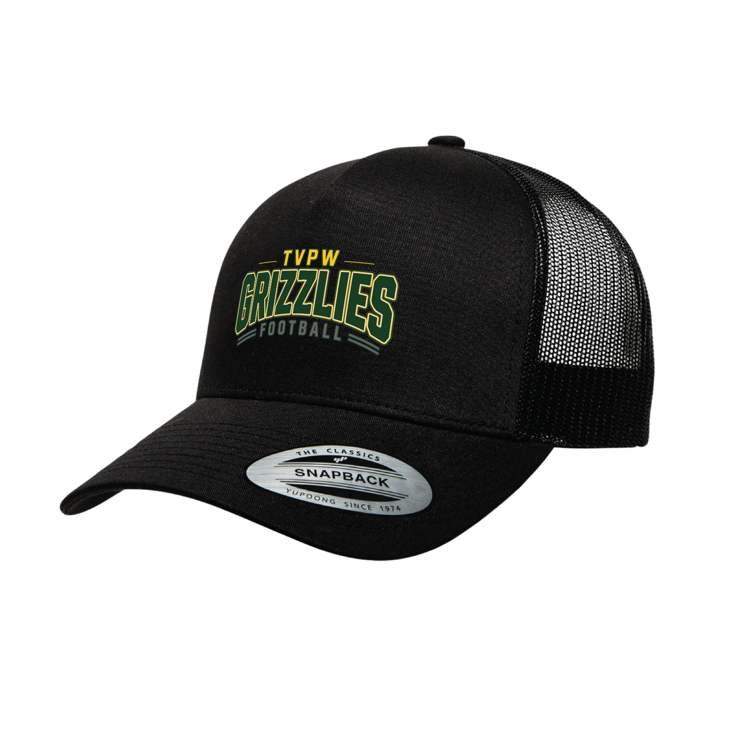 TVPW - 9U GRIZZLIES FOOTBALL - (Curved Bill) Snapback Hat