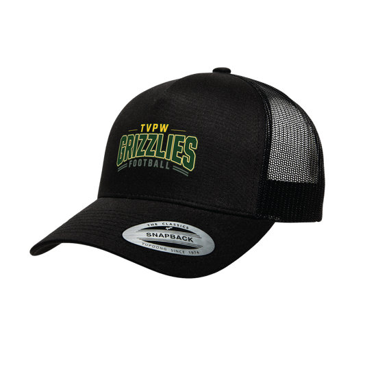 TVPW - 9U GRIZZLIES FOOTBALL - (Curved Bill) Snapback Hat