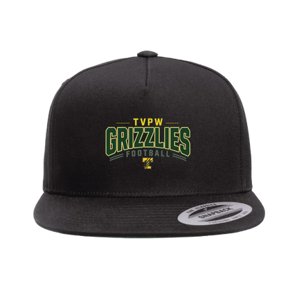 TVPW - 9U GRIZZLIES FOOTBALL - (Flat Bill) Snapback Hat
