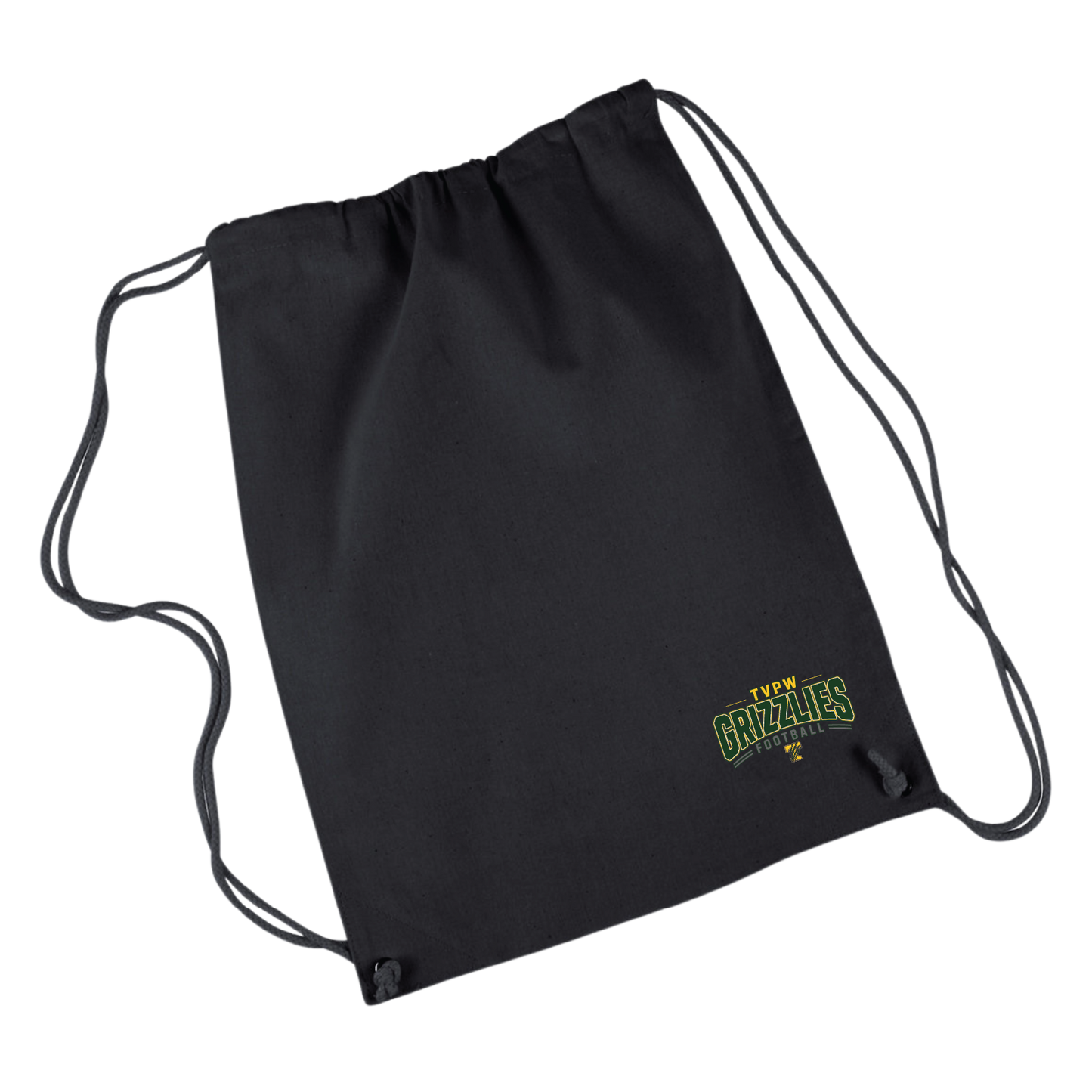 TVPW 9U GRIZZLIES FOOTBALL - Drawstring Bag