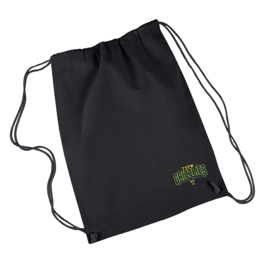 TVPW 9U GRIZZLIES FOOTBALL - Drawstring Bag