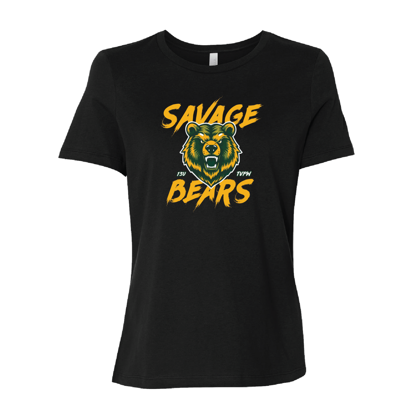 TVPW SAVAGE BEARS - Women's Short Sleeve Tee (with Personalized Jersey Back)