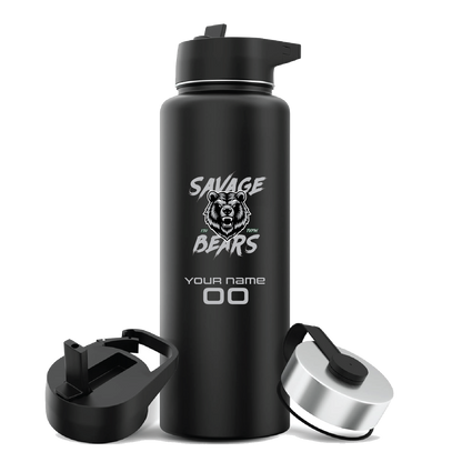 TVPW SAVAGE BEARS - 40 oz. HYDRATION FLASK (with optional personalization)