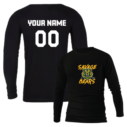 TVPW SAVAGE BEARS - Long Sleeve Tee (Unisex) (with Personalized Jersey Back)
