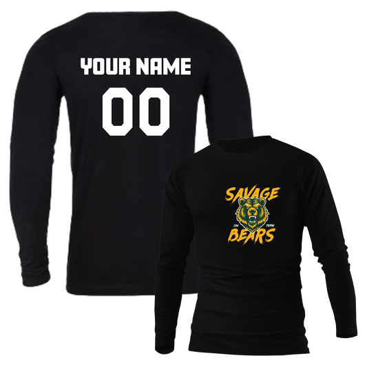 TVPW SAVAGE BEARS - Long Sleeve Tee (Unisex) (with Personalized Jersey Back)