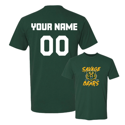 TVPW SAVAGE BEARS - Men's Tee (with Personalized Jersey Back)