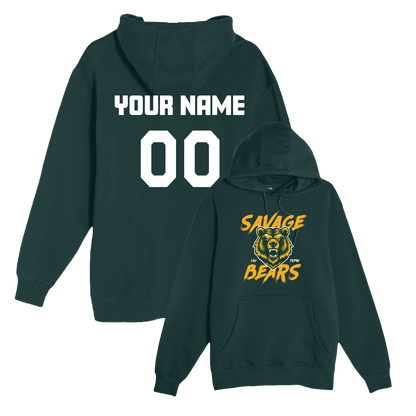 TVPW SAVAGE BEARS - Pullover Hoodie (with Personalized Jersey Back)