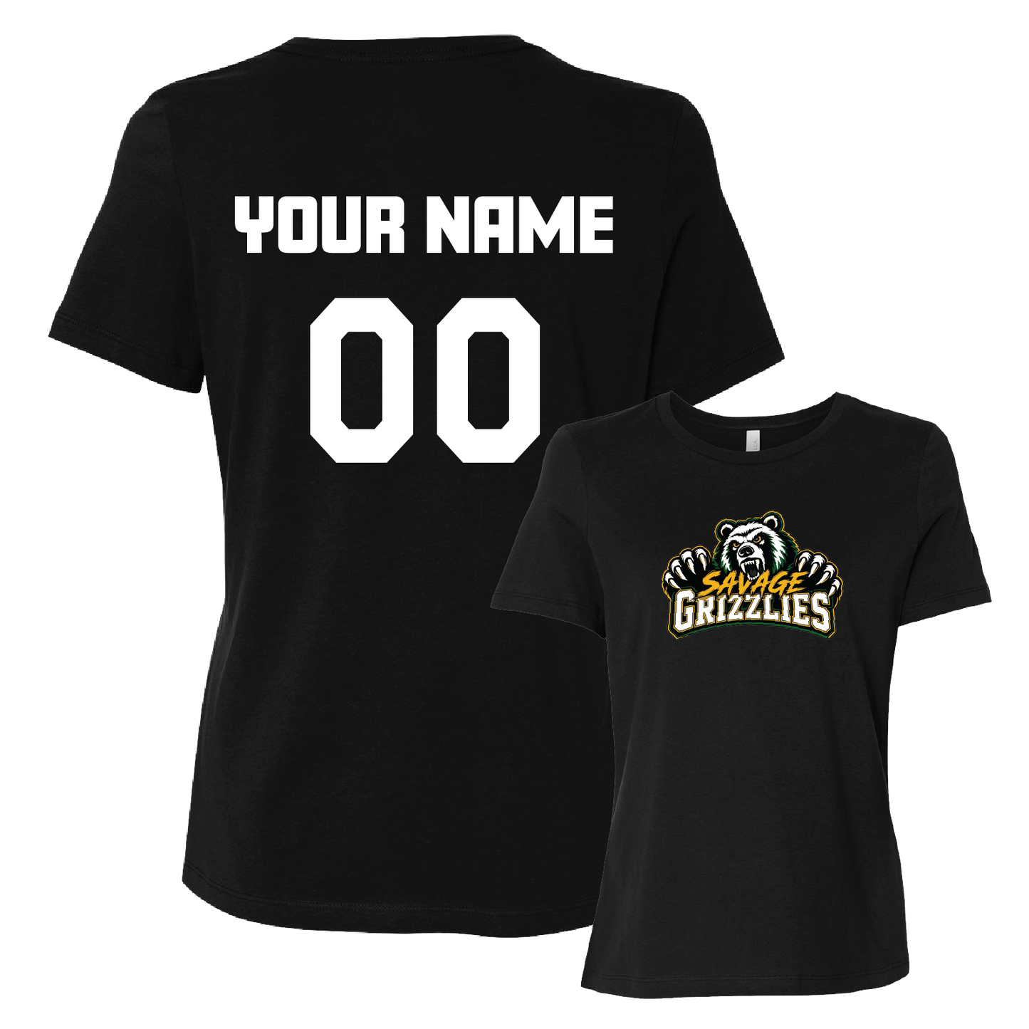 TVPW - 12U SAVAGE GRIZZLIES - Women's Short Sleeve Tee