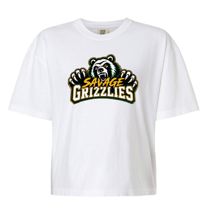 TVPW - 12U SAVAGE GRIZZLIES - Women's Heavyweight Boxy Tee