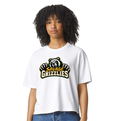 TVPW - 12U SAVAGE GRIZZLIES - Women's Heavyweight Boxy Tee