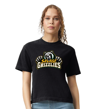 TVPW - 12U SAVAGE GRIZZLIES - Women's Heavyweight Boxy Tee