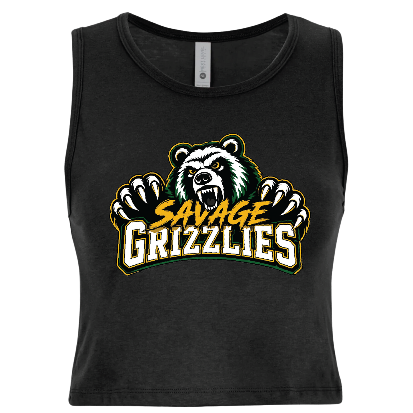 TVPW - 12U SAVAGE GRIZZLIES - Women's Crop Tank