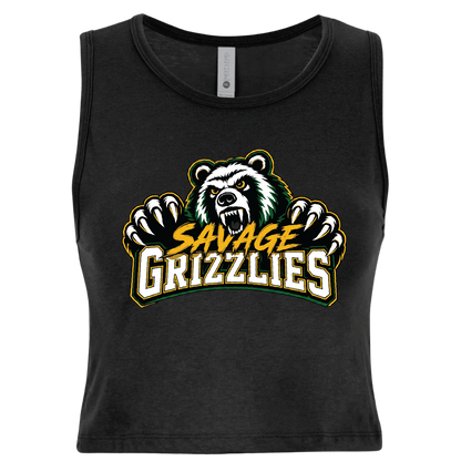 TVPW - 12U SAVAGE GRIZZLIES - Women's Crop Tank