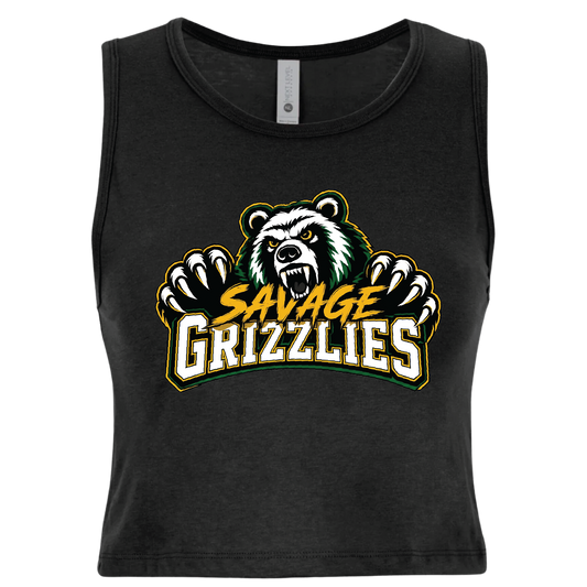 TVPW - 12U SAVAGE GRIZZLIES - Women's Crop Tank