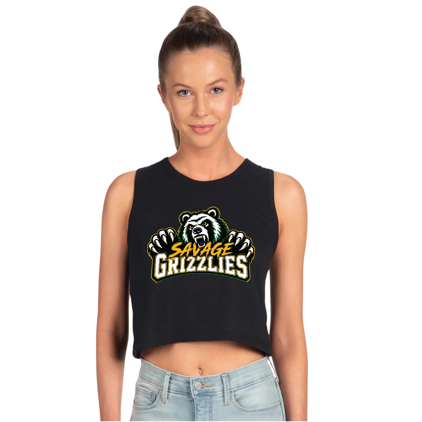 TVPW - 12U SAVAGE GRIZZLIES - Women's Crop Tank