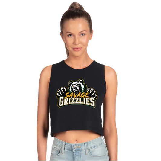 TVPW - 12U SAVAGE GRIZZLIES - Women's Crop Tank