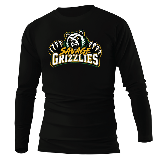 TVPW - 12U SAVAGE GRIZZLIES - Long Sleeve Tee (Unisex)