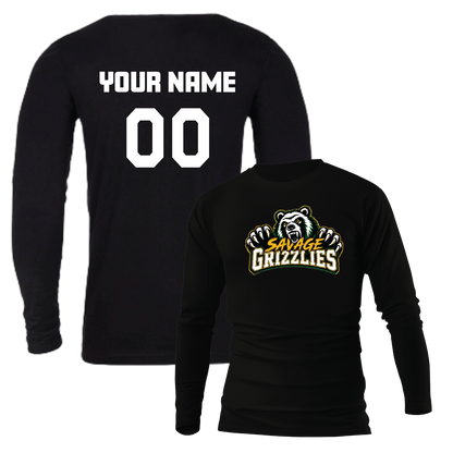 TVPW - 12U SAVAGE GRIZZLIES - Long Sleeve Tee (Unisex)