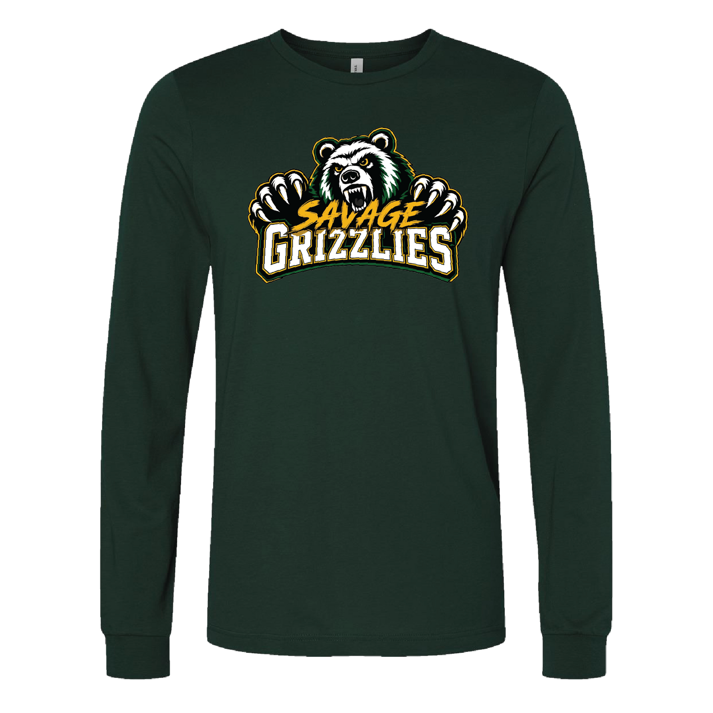 TVPW - 12U SAVAGE GRIZZLIES - Long Sleeve Tee (Unisex)