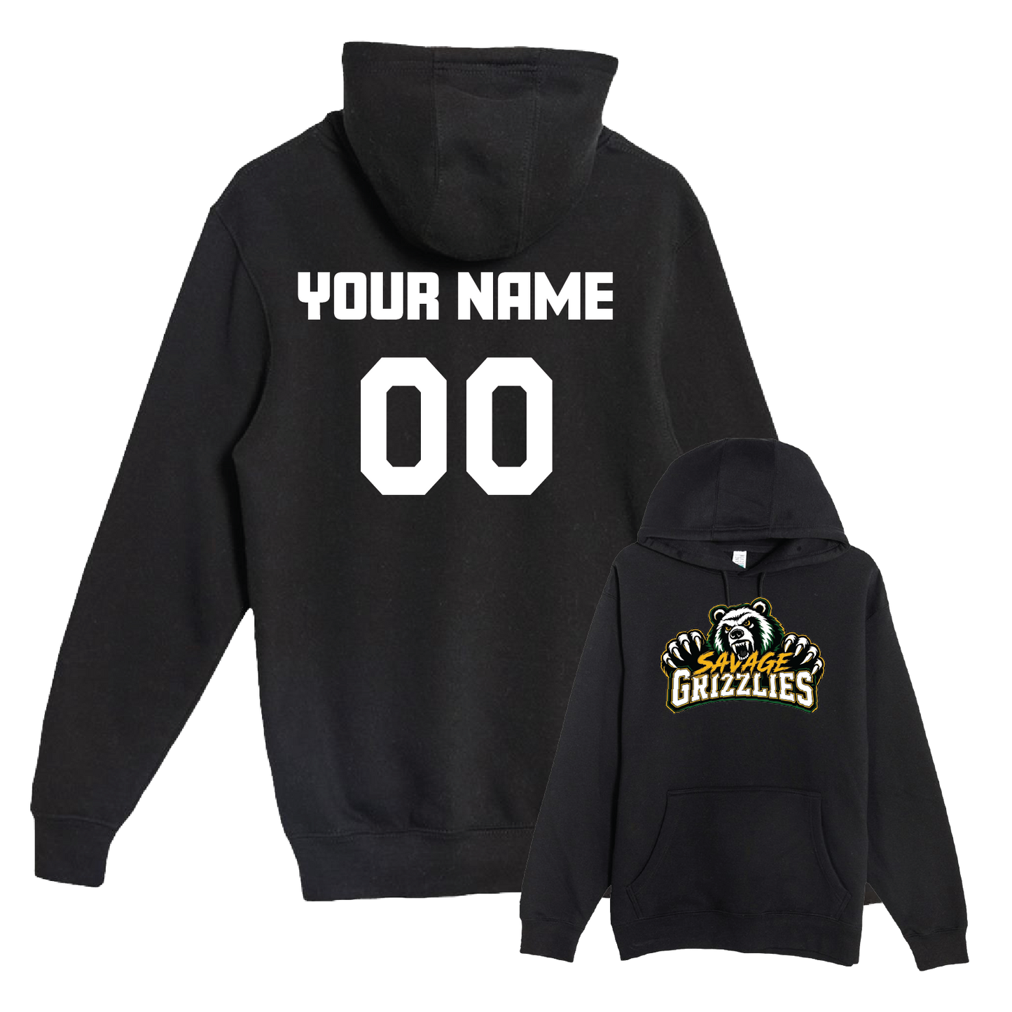 TVPW - 12U SAVAGE GRIZZLIES - Pullover Hoodie