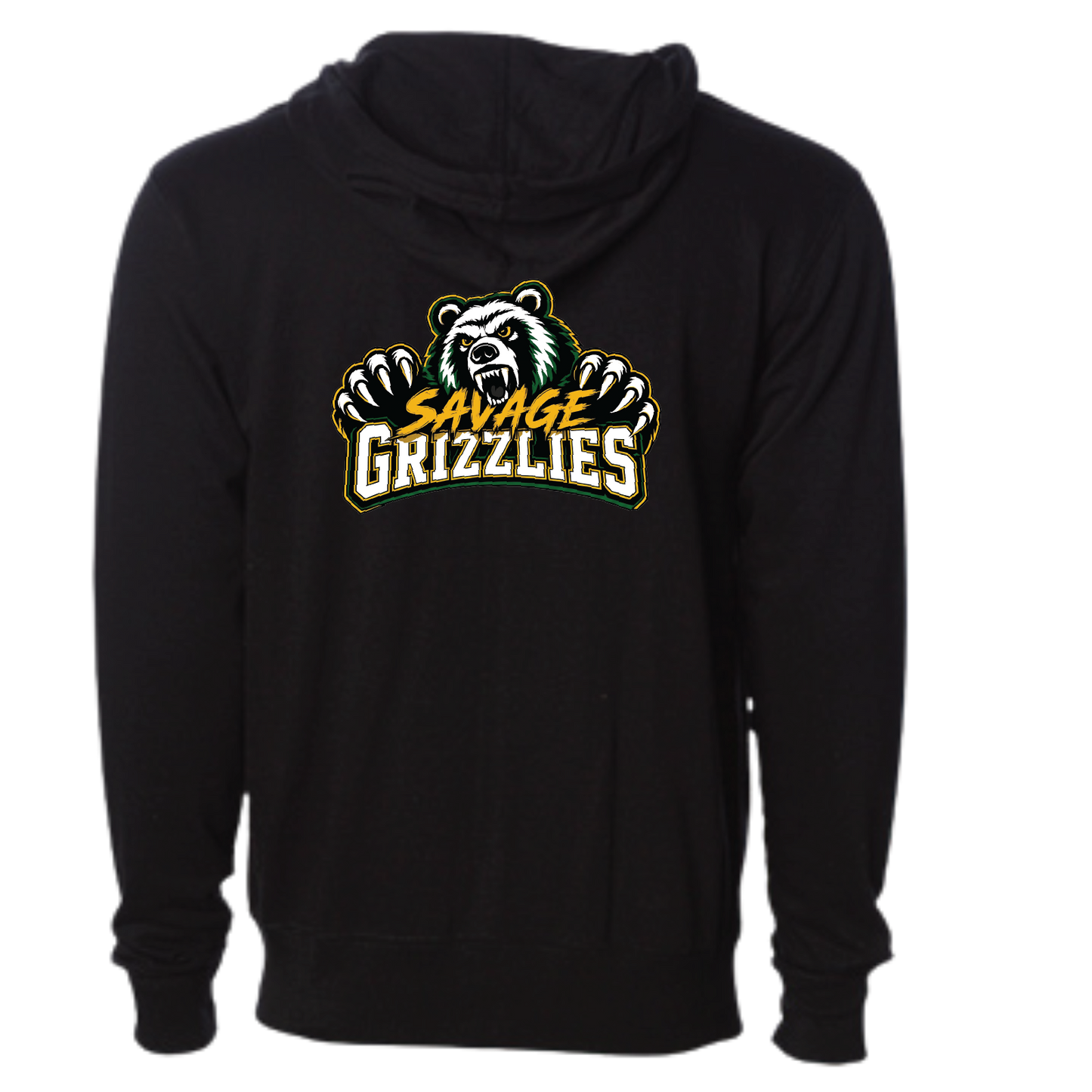 TVPW - 12U SAVAGE GRIZZLIES - Zip Up Hoodie (Adult Unisex)