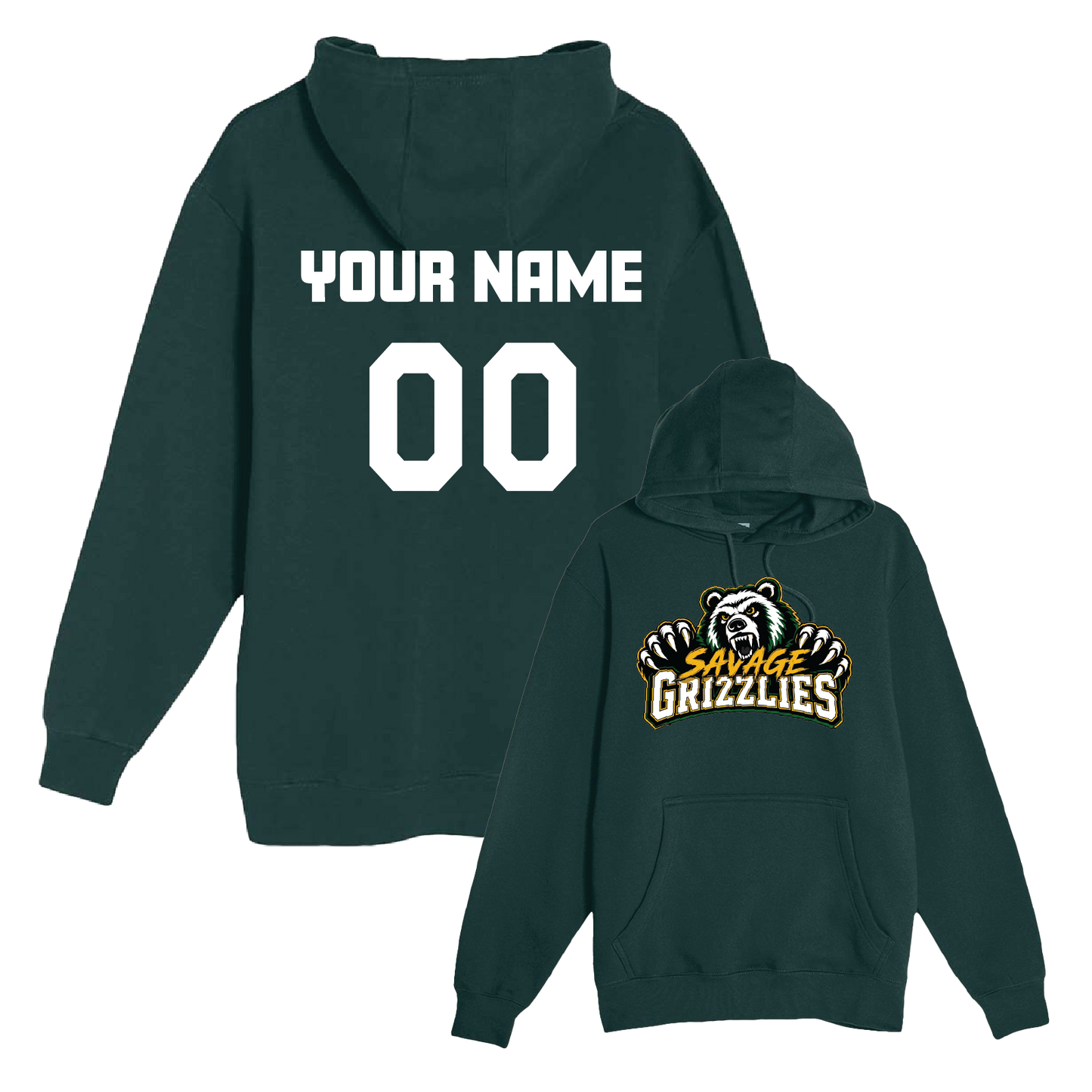 TVPW - 12U SAVAGE GRIZZLIES - Pullover Hoodie
